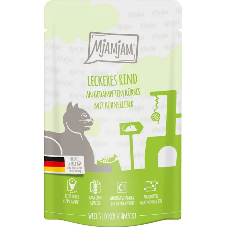 Økonomipakke: 24 x 125 g MjAMjAM Squeezies