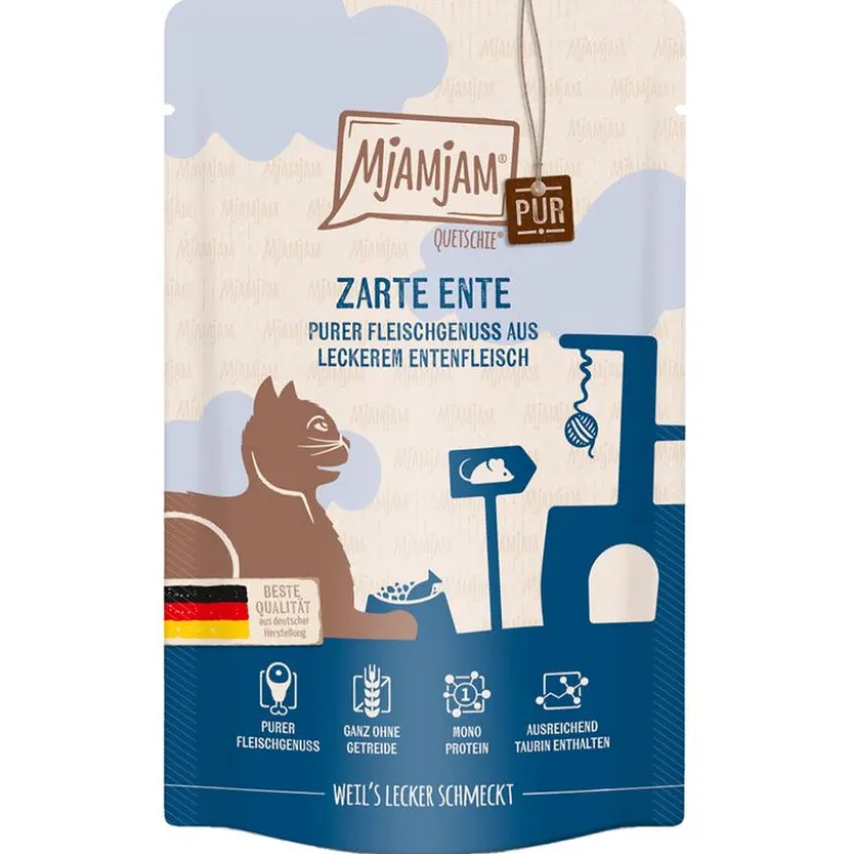 Økonomipakke: 24 x 125 g MjAMjAM Squeeze Pure Meat Delight