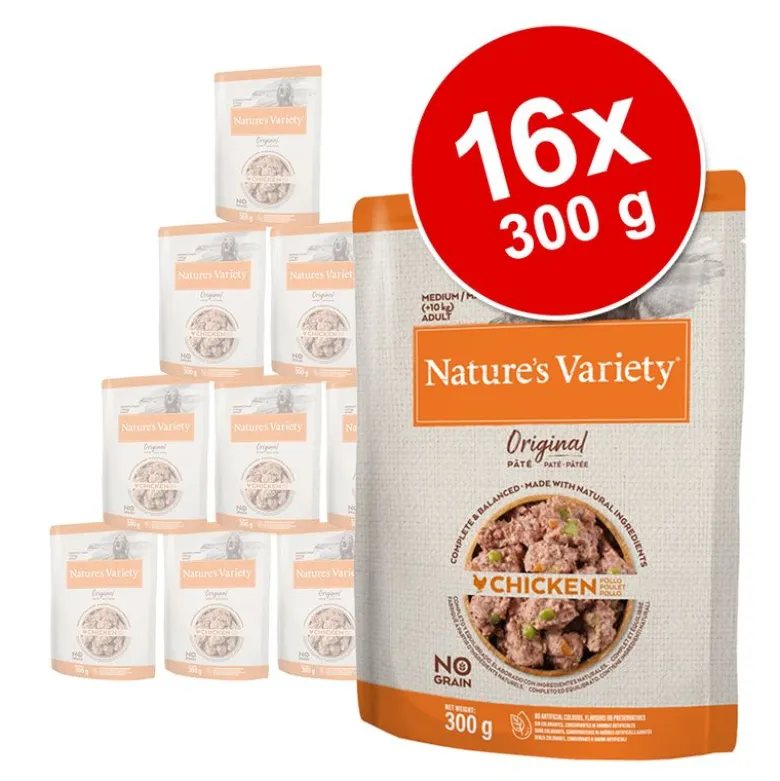 Økonomipakke: 16 x 300 g Nature's Variety Original Paté No Grain M/L Adult