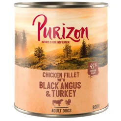 Økonomipakke: 12 x 800 g Purizon Adult