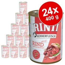 Økonomipakke: 24 x 400 g RINTI Kennerfleisch