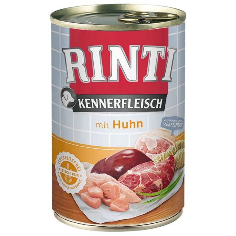 Økonomipakke: 12 x 400 g RINTI Kennerfleisch