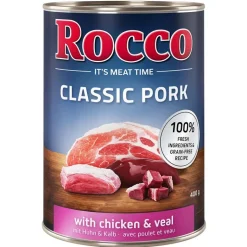 Økonomipakke: 24 x 400 g Rocco Classic Pork