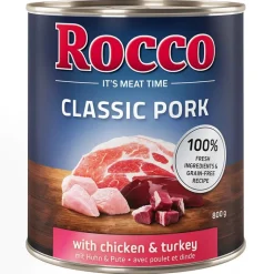 Økonomipakke: 24 x 800 g Rocco Classic Pork