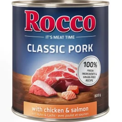 Økonomipakke: 24 x 800 g Rocco Classic Pork