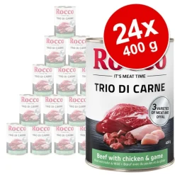 Økonomipakke: 24 x 400 g Rocco Classic Trio di Carne