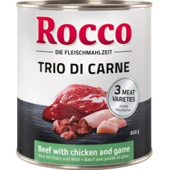Økonomipakke: 24 x 800 g Rocco Classic Trio di Carne