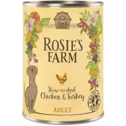 Økonomipakke: 24 x 400 g Rosie's Farm Adult
