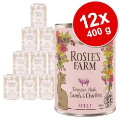 Økonomipakke: 12 x 400 g Rosie's Farm Adult