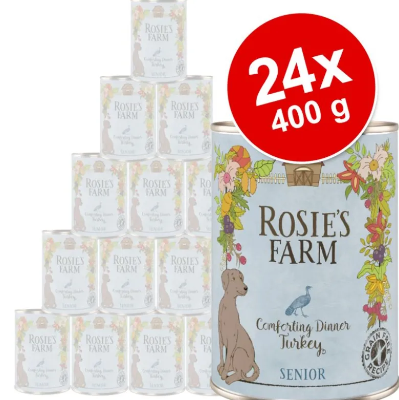 Økonomipakke: 24 x 400 g Rosie's Farm Senior