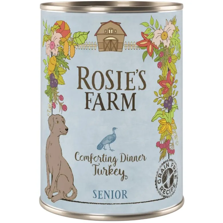 Økonomipakke: 24 x 400 g Rosie's Farm Senior