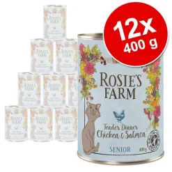 Økonomipakke: 12 x 400 g Rosie's Farm Senior