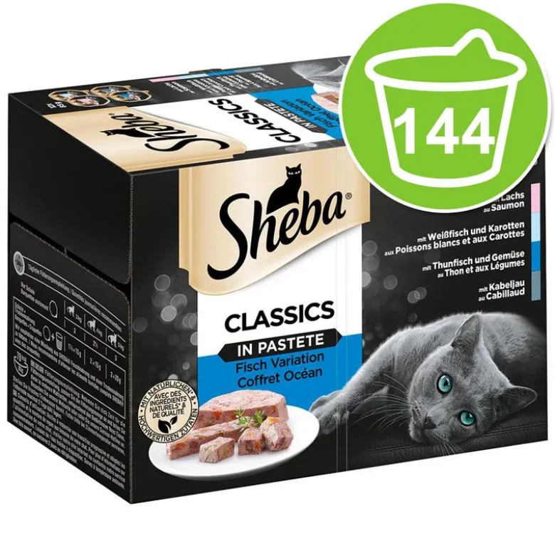 Økonomipakke: 144 x 85 g Sheba bakker