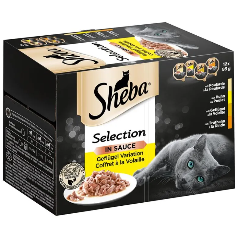 Økonomipakke: 24 x 85 g Sheba bakker "Uimodståelige varianter"