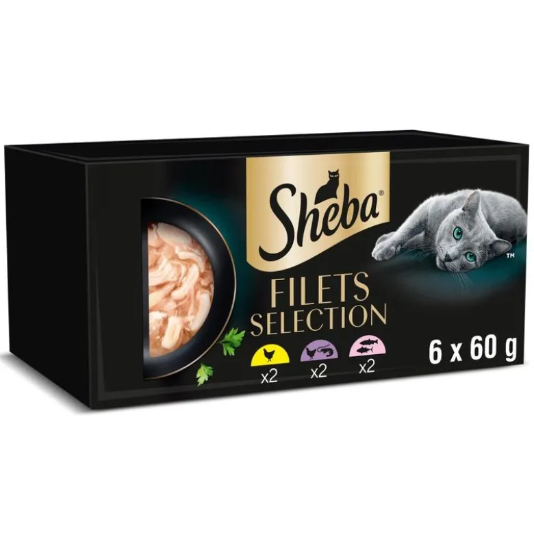 Økonomipakke: 36 x 60 g Sheba-fileter