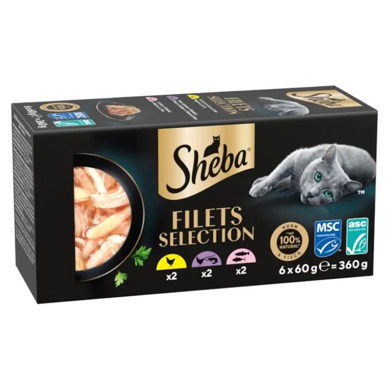 Økonomipakke: 36 x 60 g Sheba-fileter