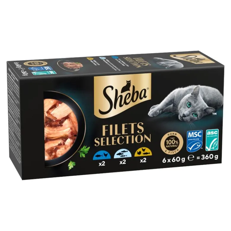 Økonomipakke: 36 x 60 g Sheba-fileter