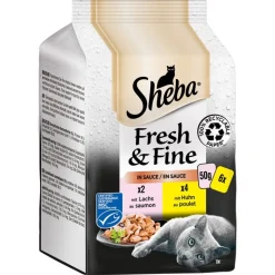 Økonomipakke: 72 x 50 g Sheba Fresh & Fine portionsposer