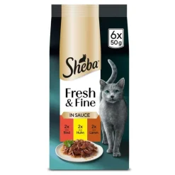 Økonomipakke: 72 x 50 g Sheba Fresh & Fine portionsposer