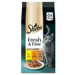 Økonomipakke: 72 x 50 g Sheba Fresh & Fine portionsposer
