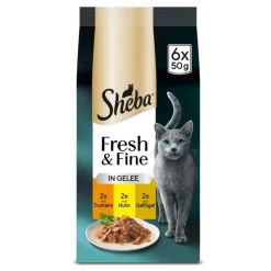 Økonomipakke: 72 x 50 g Sheba Fresh & Fine portionsposer