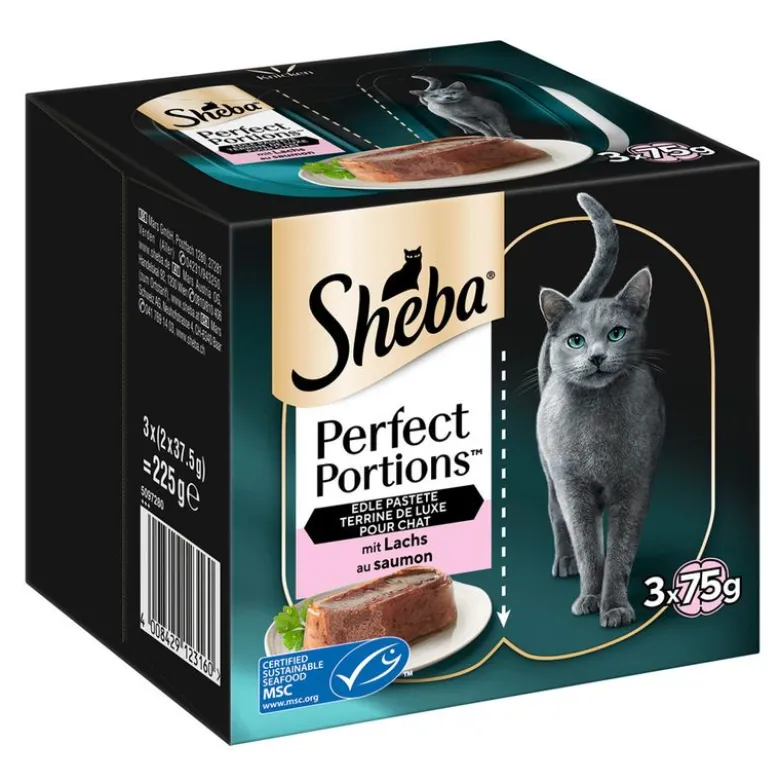 Økonomipakke: 96 x 37,5 g Sheba Perfect Portions