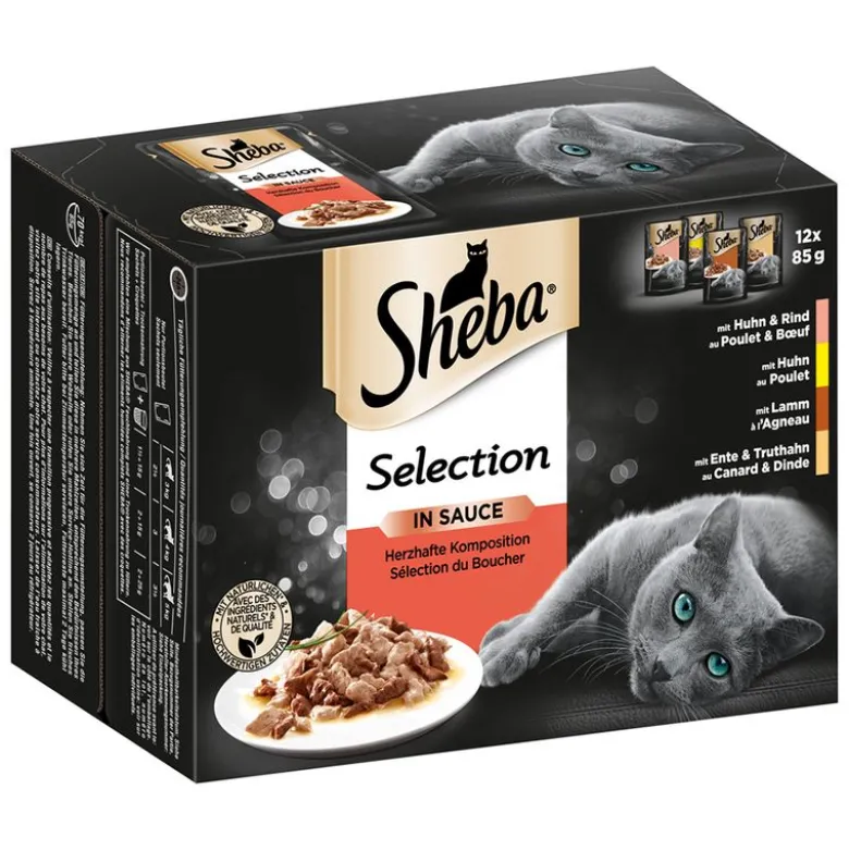 Økonomipakke: 48 x 85 g Sheba Selection portionsposer