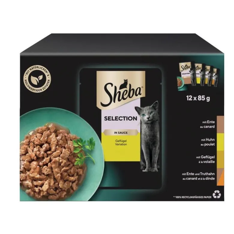 Økonomipakke: 96 x 85 g Sheba Selection portionsposer