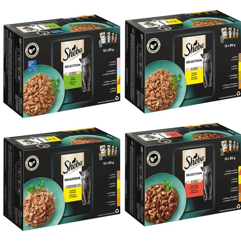 Økonomipakke: 96 x 85 g Sheba Selection portionsposer