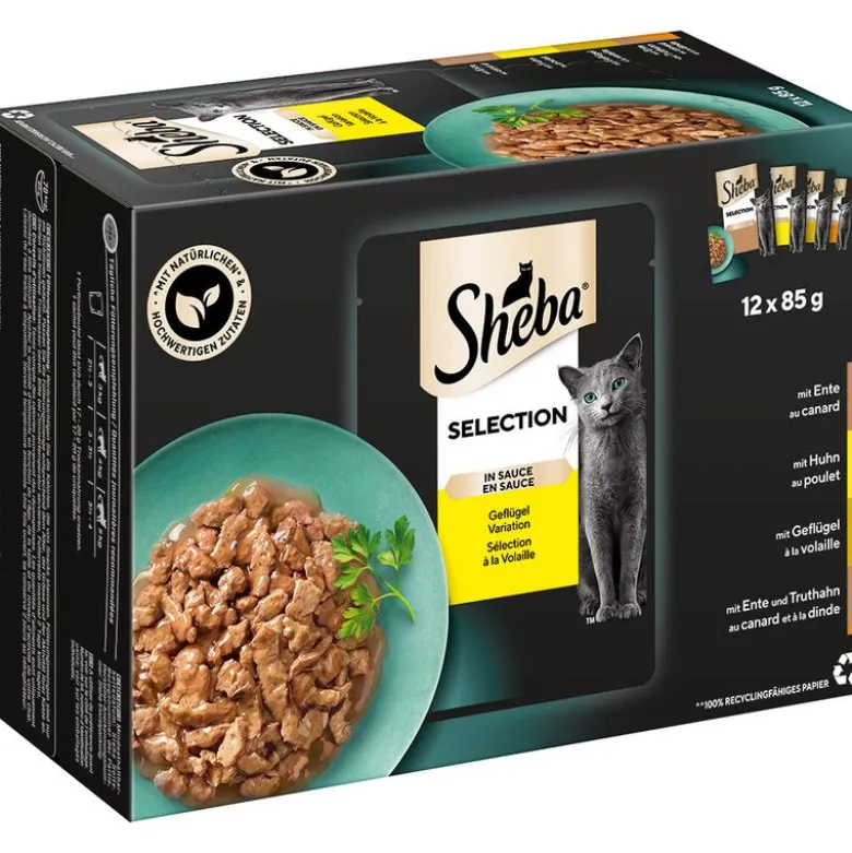 Økonomipakke: 96 x 85 g Sheba Selection portionsposer