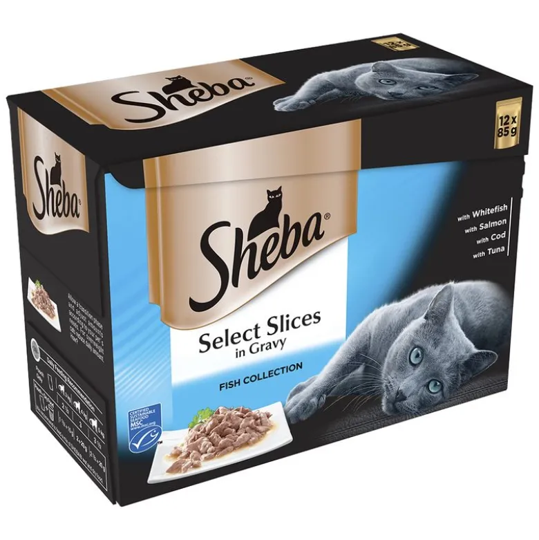 Økonomipakke: 96 x 85 g Sheba Selection portionsposer