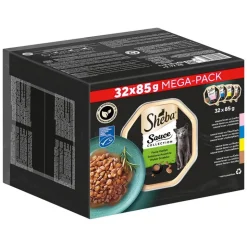 Økonomipakke: 64 x 85 g Sheba Uimodståelige Varianter bakke