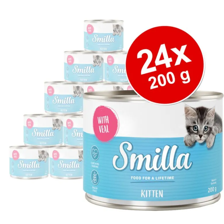 Økonomipakke: 24 x 200 g Smilla Kitten