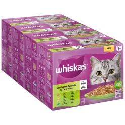 Økonomipakke: 96 x 85 g Whiskas 1+ Adult portionsposer