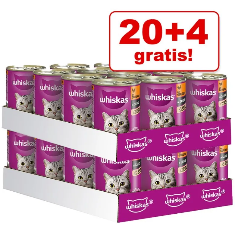 Økonomipakke: 24 x 390 / 400 g Whiskas La Carte