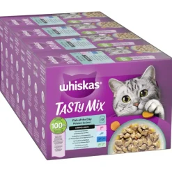 Økonomipakke: 144 x 85 g Whiskas Tasty Mix portionsposer