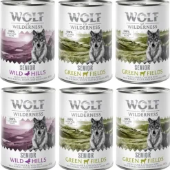 Økonomipakke: 12 x 400 g Wolf of Wilderness Senior