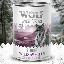 Økonomipakke: 12 x 400 g Wolf of Wilderness Senior