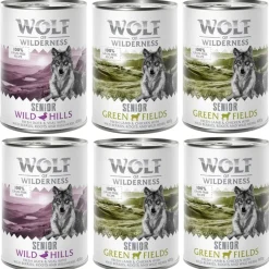 Økonomipakke: 12 x 400 g Wolf of Wilderness Senior