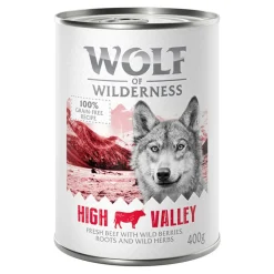 Økonomipakke: 24 x 400 g Wolf of Wilderness Adult - Single Protein