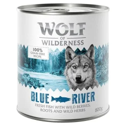 Økonomipakke: 24 x 800 g Wolf of Wilderness Adult