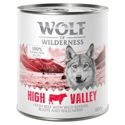 Økonomipakke: 24 x 800 g Wolf of Wilderness Adult