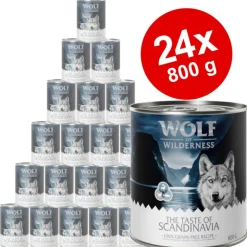 Økonomipakke: 24 x 800 g Wolf of Wilderness 