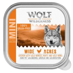 Økonomipakke: 24 x 150 g Wolf of Wilderness Adult bakke
