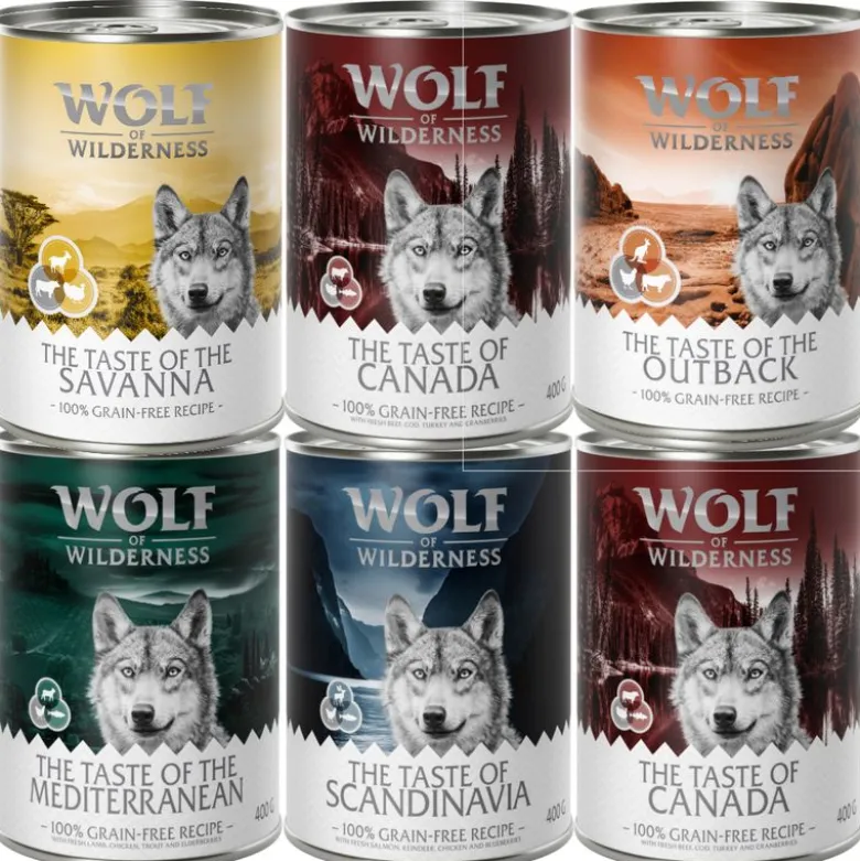 Økonomipakke: 12 x 400 g Wolf of Wilderness Adult