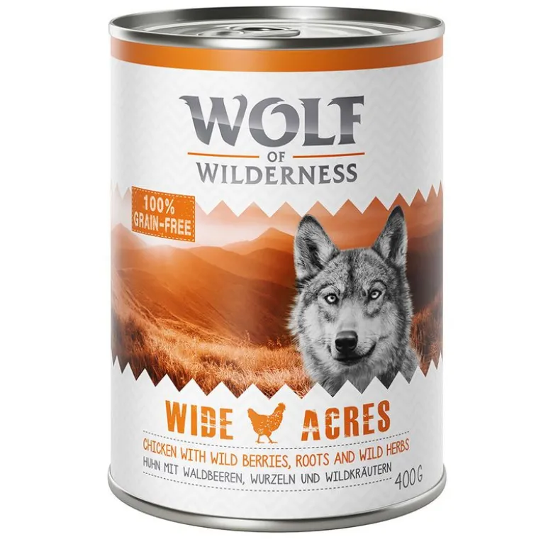 Økonomipakke: 12 x 400 g Wolf of Wilderness Adult