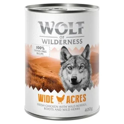 Økonomipakke: 12 x 400 g Wolf of Wilderness Adult