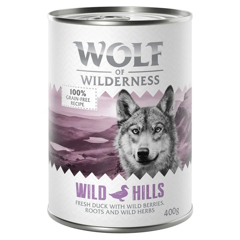 Økonomipakke: 12 x 400 g Wolf of Wilderness Adult