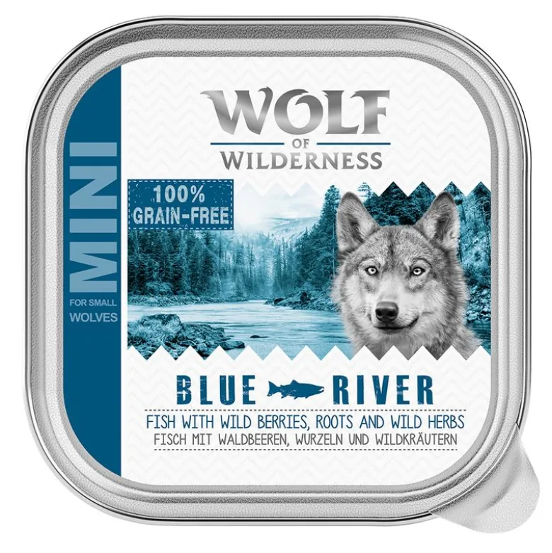 Økonomipakke: 24 x 150 g Wolf of Wilderness Adult bakke