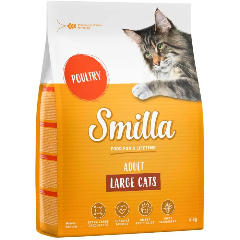 Økonomipakke: 2 x 4 kg Smilla kattefoder